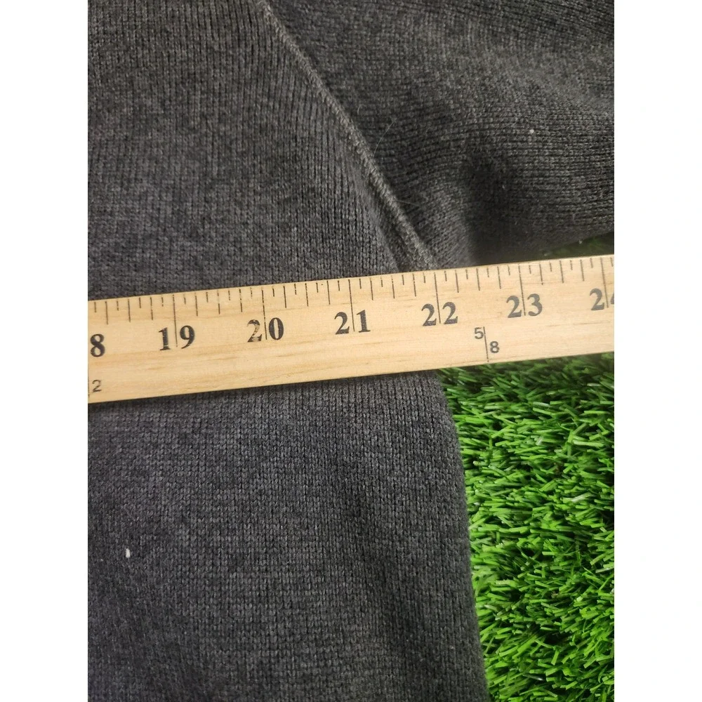 The North Face Mens Large Gray Fleece Full Zip Jacket Lined Pockets Gordon Lyons
